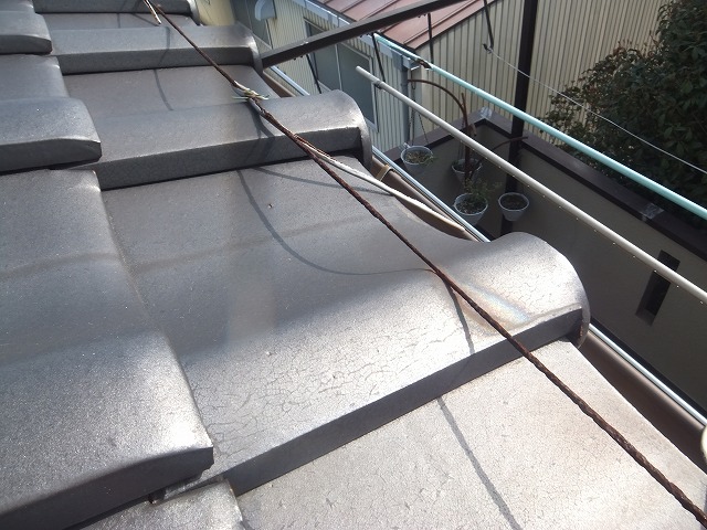 軒先の番線の様子